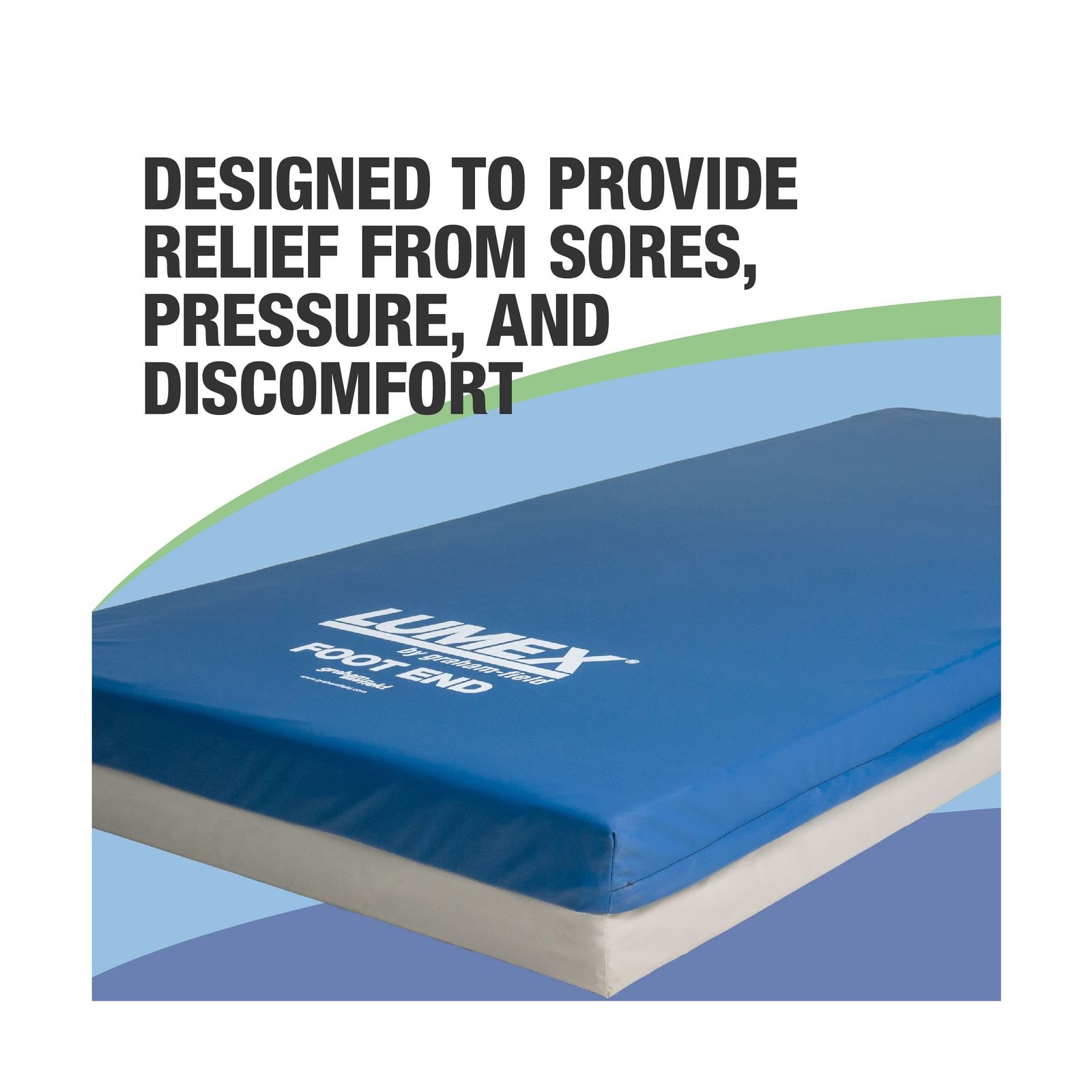 Lumex Select Hospital Bed Mattress, Multi-Layer Medical Foam, Fluid-Resistant…