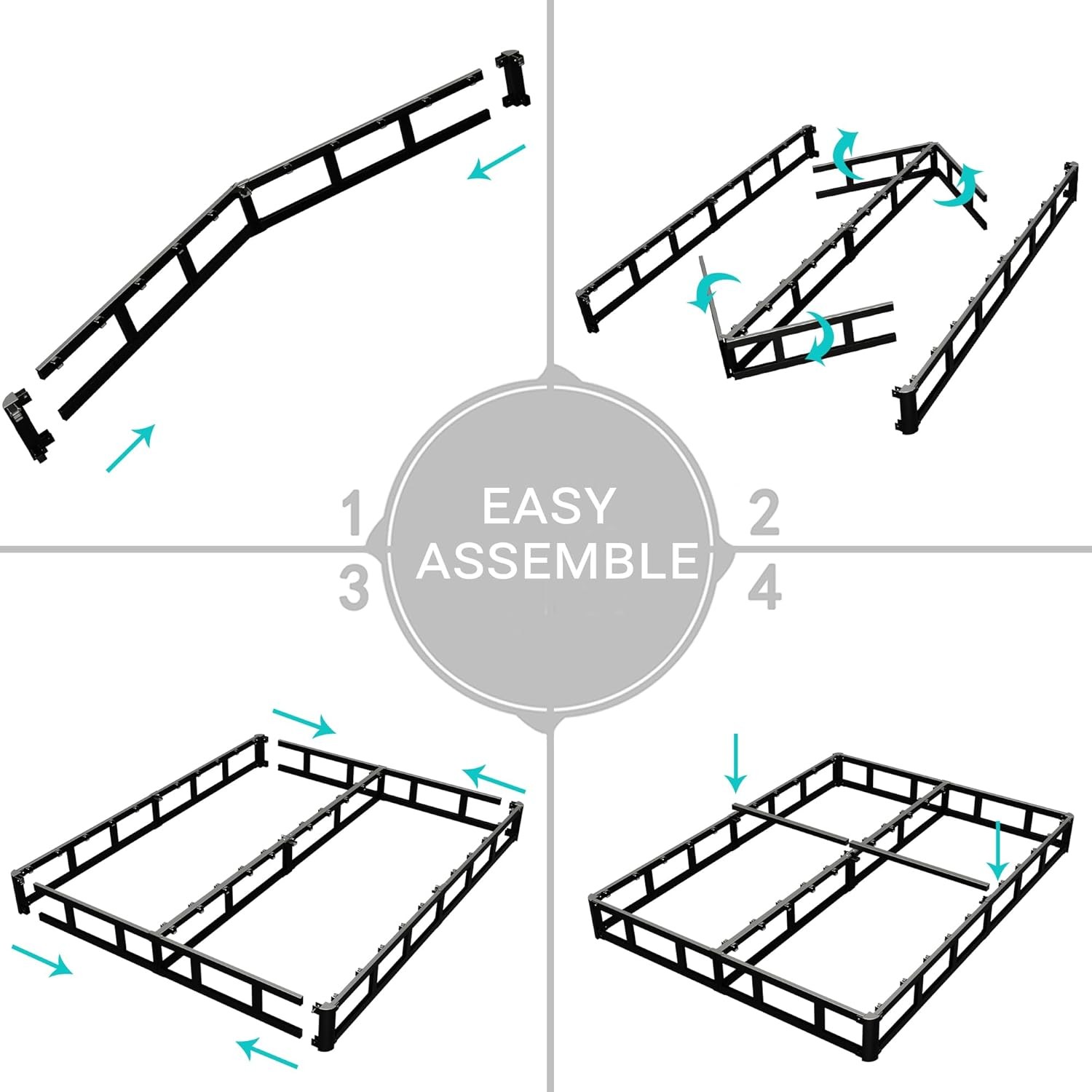 4 Inch Box Spring for Full Bed,Full Size Only,Heavy Duty