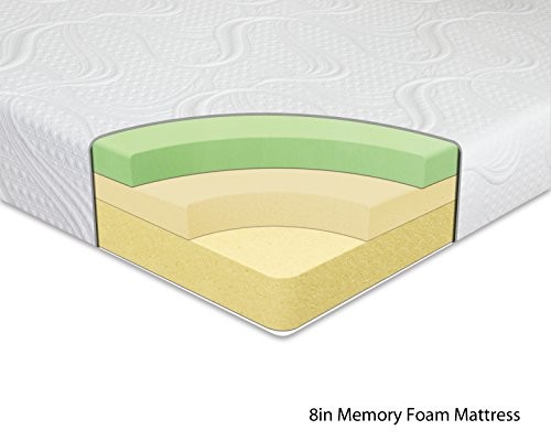 ZINUS NIGHT THERAPY MEMORY FOAM THERAPEUTIC COMFORT MATTRESS, QUEEN – WHITE