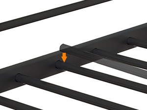 Queen Loft Bed with Flat Rungs for Adults, Kids and Young Teens, No
