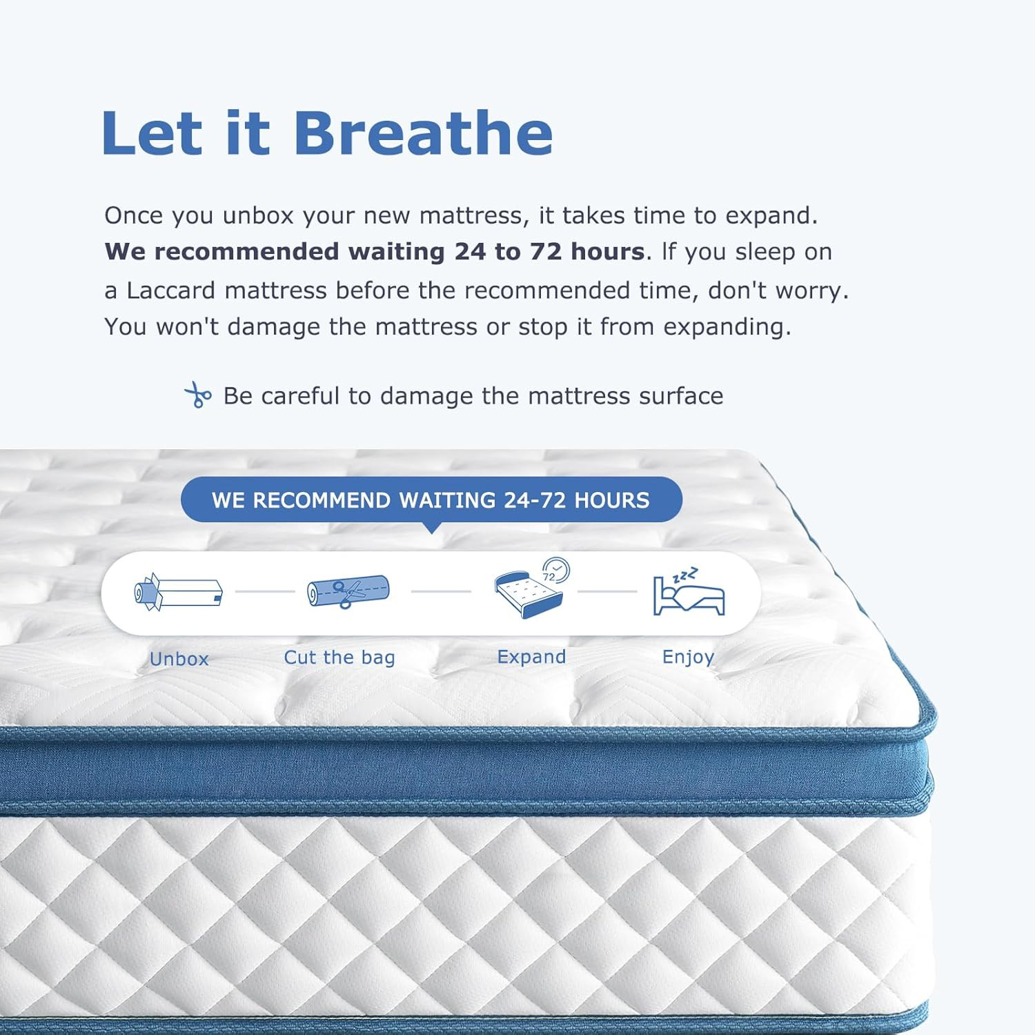 10″ Medium Firm Hybrid Full Mattress – Memory Foam & Pocket Springs, CertiPUR-US