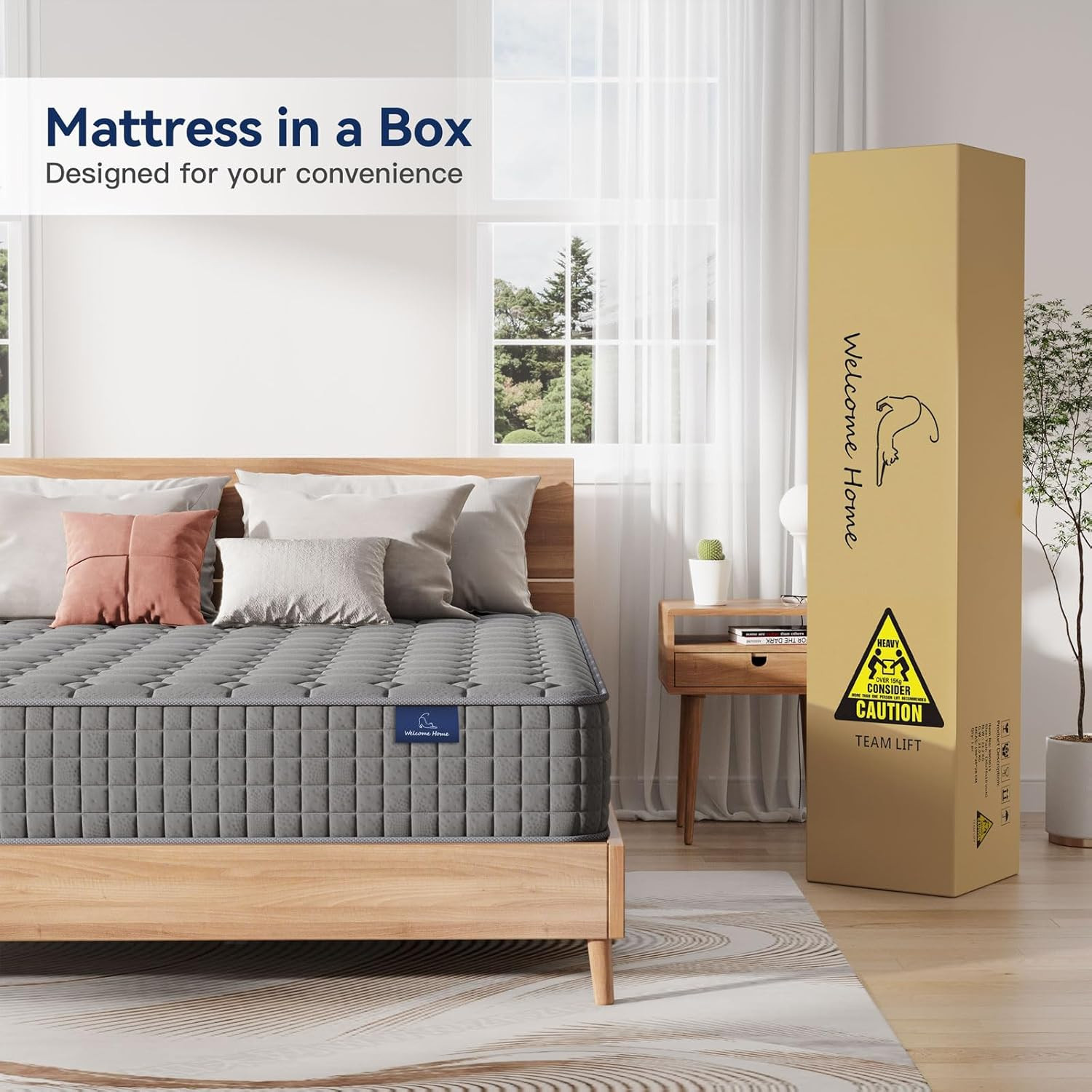 8 Inch Multilayer Hybrid Twin Mattress – Multiple Sizes & Styles Available, Ergo
