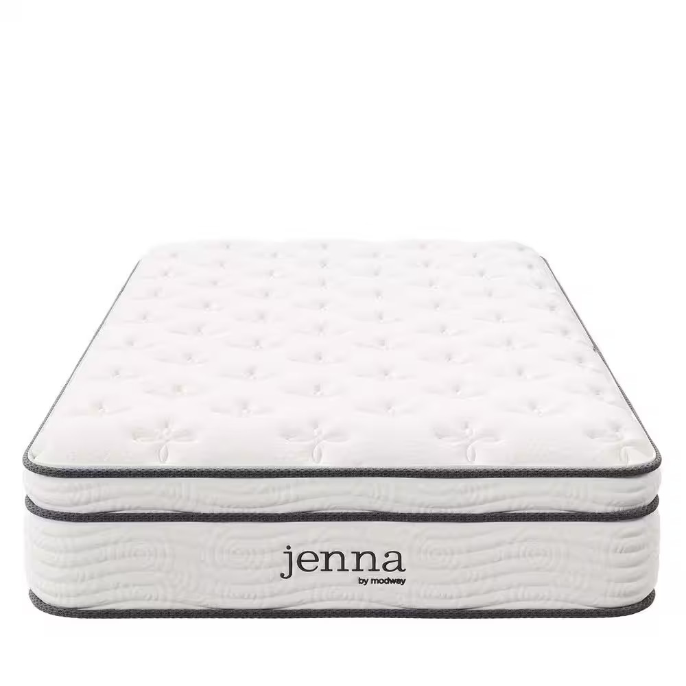 Jenna 10 In. Twin XL Innerspring Mattress in White