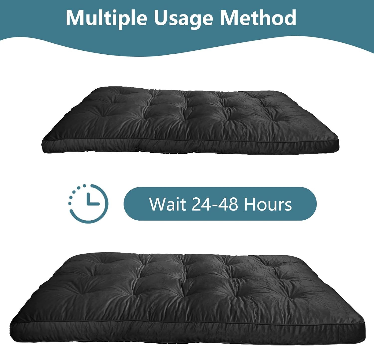 Flannel Floor Foldable for Adults,Futon Mattres Full Size 6″,Floor Futon