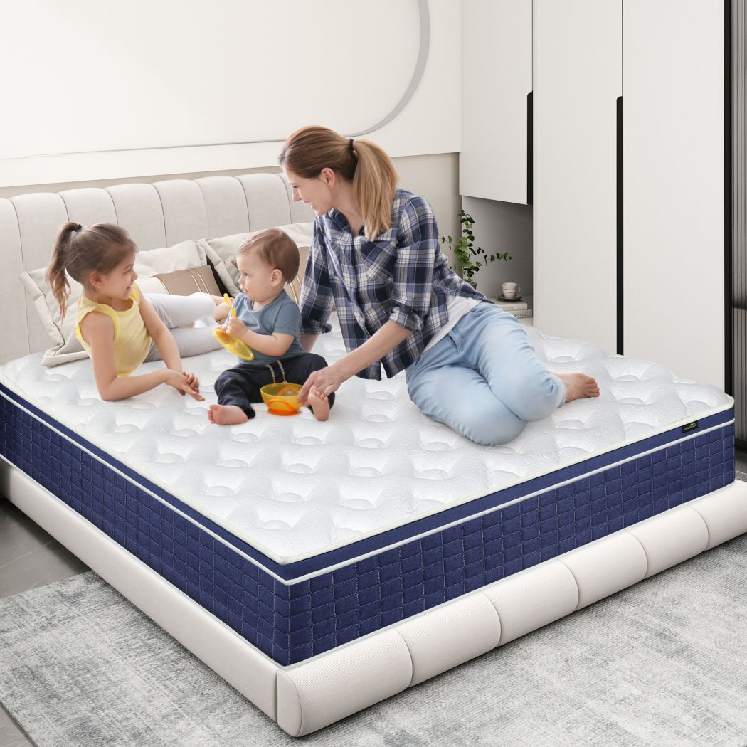 12 inch King Size Hybrid Memory Foam Mattress,Pocket Spring Mattress In A Box