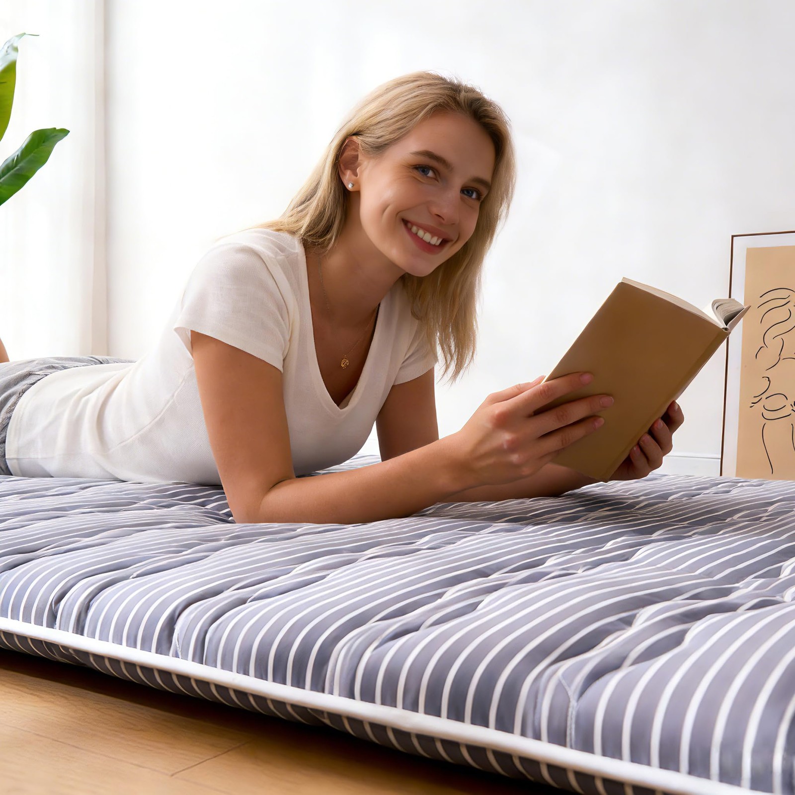 Premium Foam Japanese Floor Mattress Futon Mattress,100% High Density Comfort…