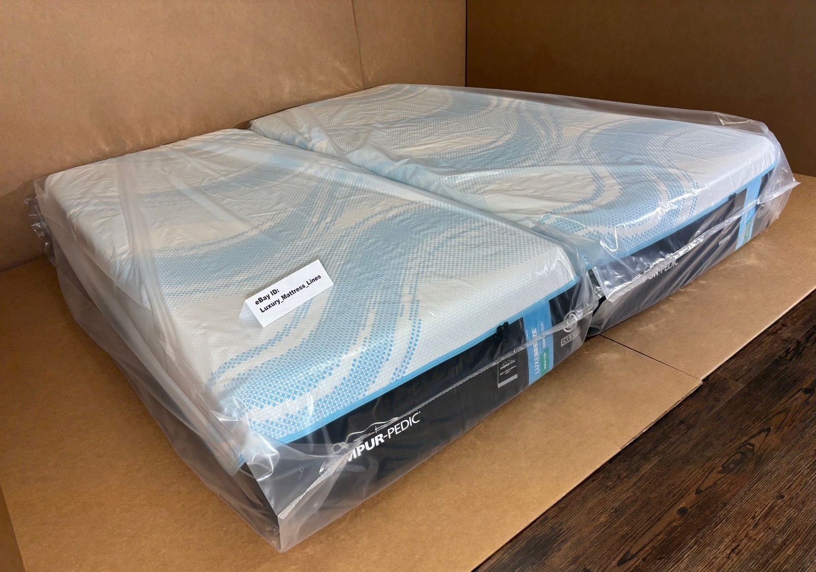 Tempurpedic Luxe Breeze Medium Hybrid 2.0 Split King Mattress MSRP $10,398 NEW!