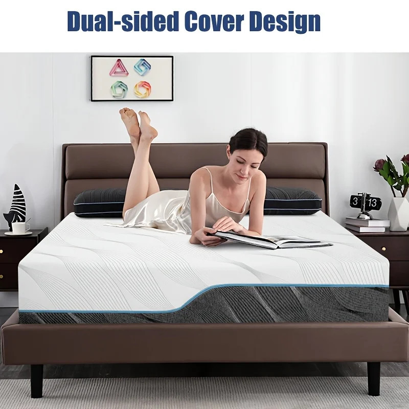 Queen Size Mattress, 8/10 Inch Medium Firm – Extra Firm Dual Sides Flippable