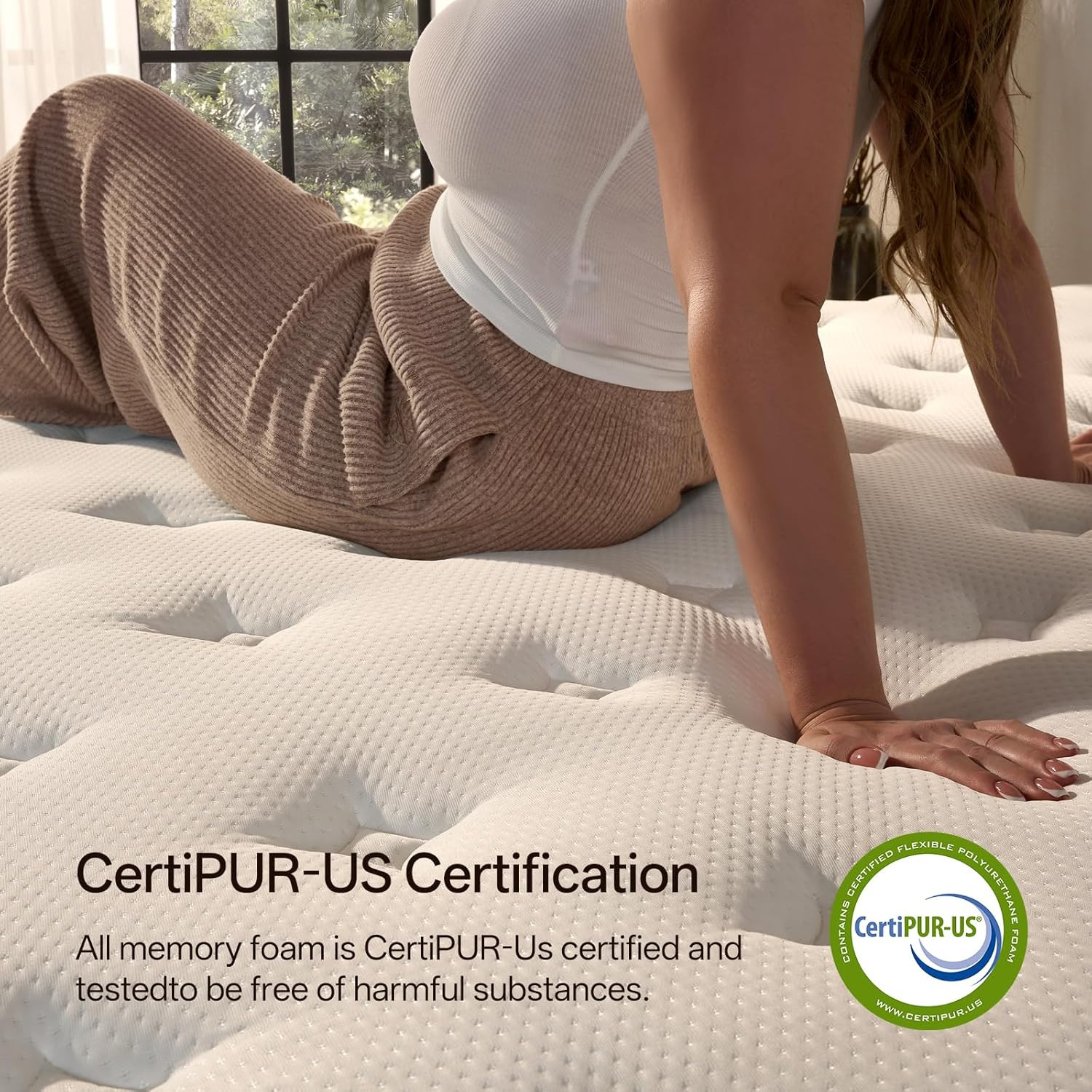 Luxury 12″ Queen Hybrid Mattress, Memory Foam & Pocket Springs, 365-Night Trial
