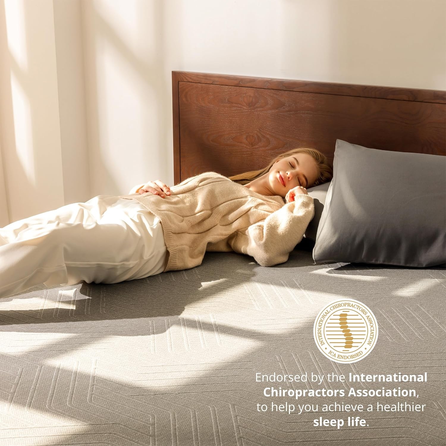 Memory Foam Mattress for Back Pain, Cooling Copper Gel Bed in a