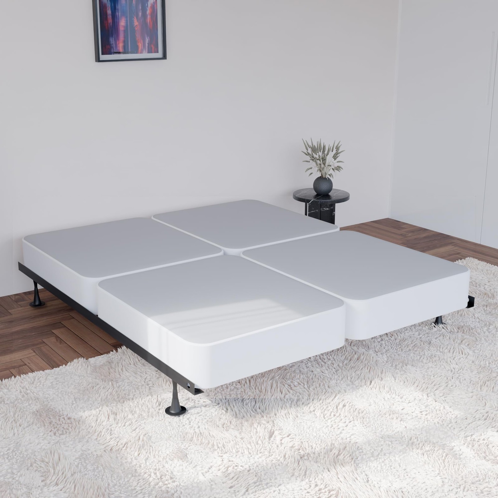 , 4-Inch Sturdy Spring for Mattress -Durable and Fully Assembled, Natural Woo…