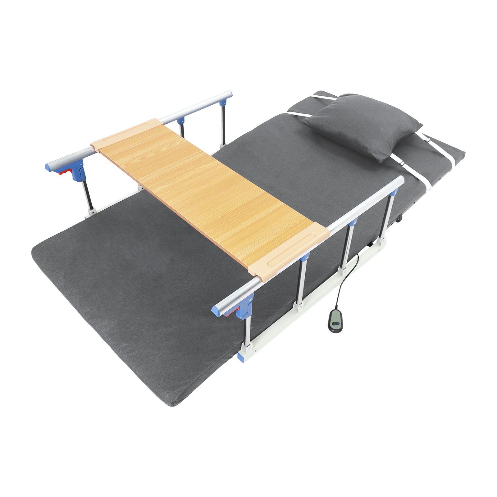 Adjustable Lifting Backrest With Foldable Side Guardrails Electric Lift For Home