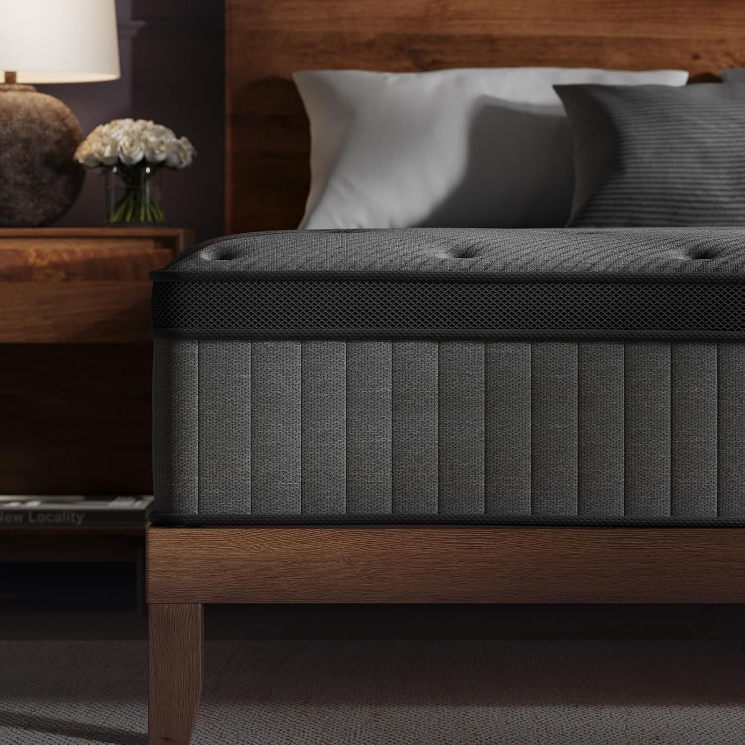 Aura Queen 10″ Dual Cooling Hybrid Mattress with Gel Foam & Breathable Cover