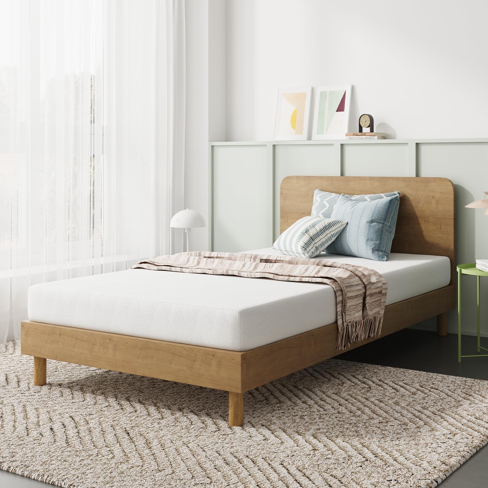 Novilla Twin Mattress, 6 Inch Gel Memory Foam