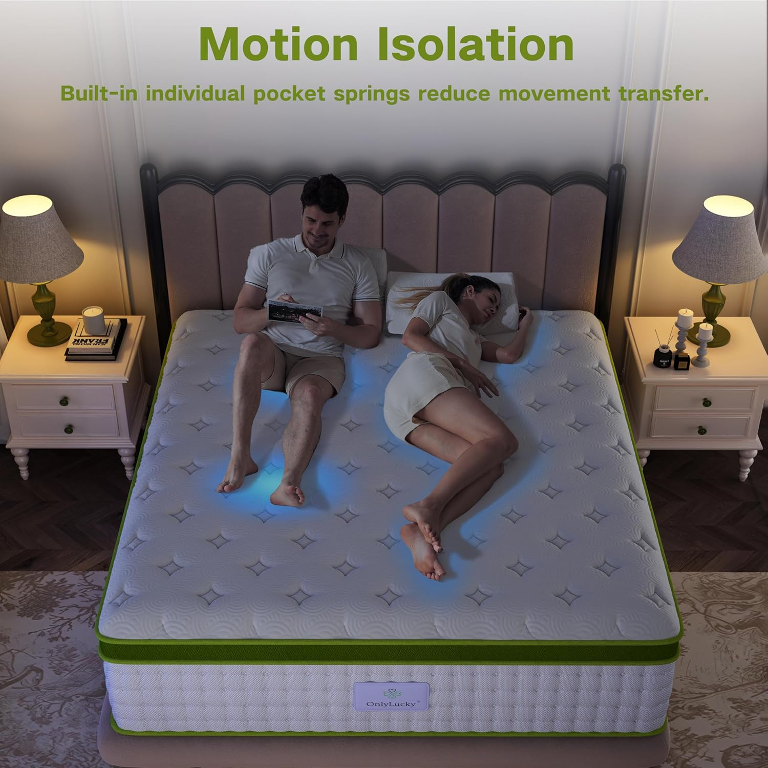 12″ Twin Mattress with Gel Memory Foam & Pocket Springs for Cool Comfort