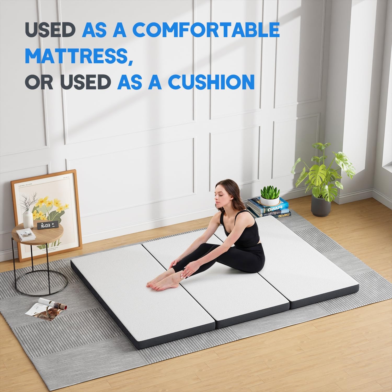 Mattress/Foldable Mattress for and Adults/Medium-Firm Mattress with a Collaps…