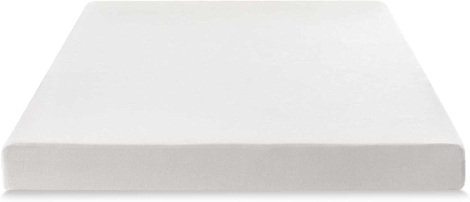 Full Mattress 6 inch Bed-In-A-Box Green Tea Memory Foam White