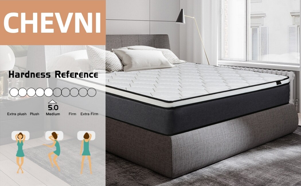 12/14 Inch Twin Full Queen King Size Mattres Hybrid Innerspring Bed in a Box
