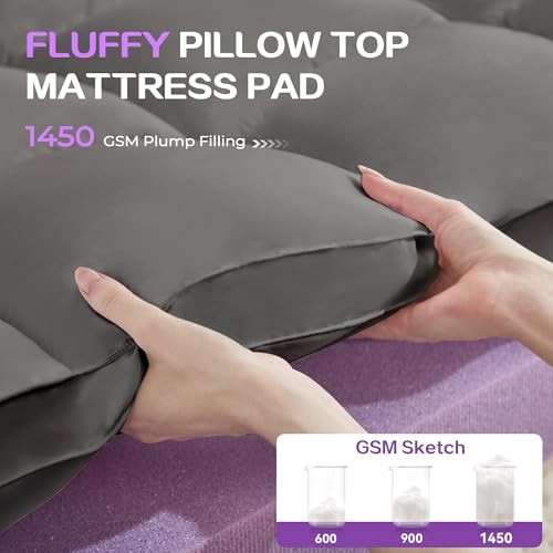Dual Layer 5 Inch Memory Foam Mattress Topper Size, 2 Inch Gel Queen Dark Gray