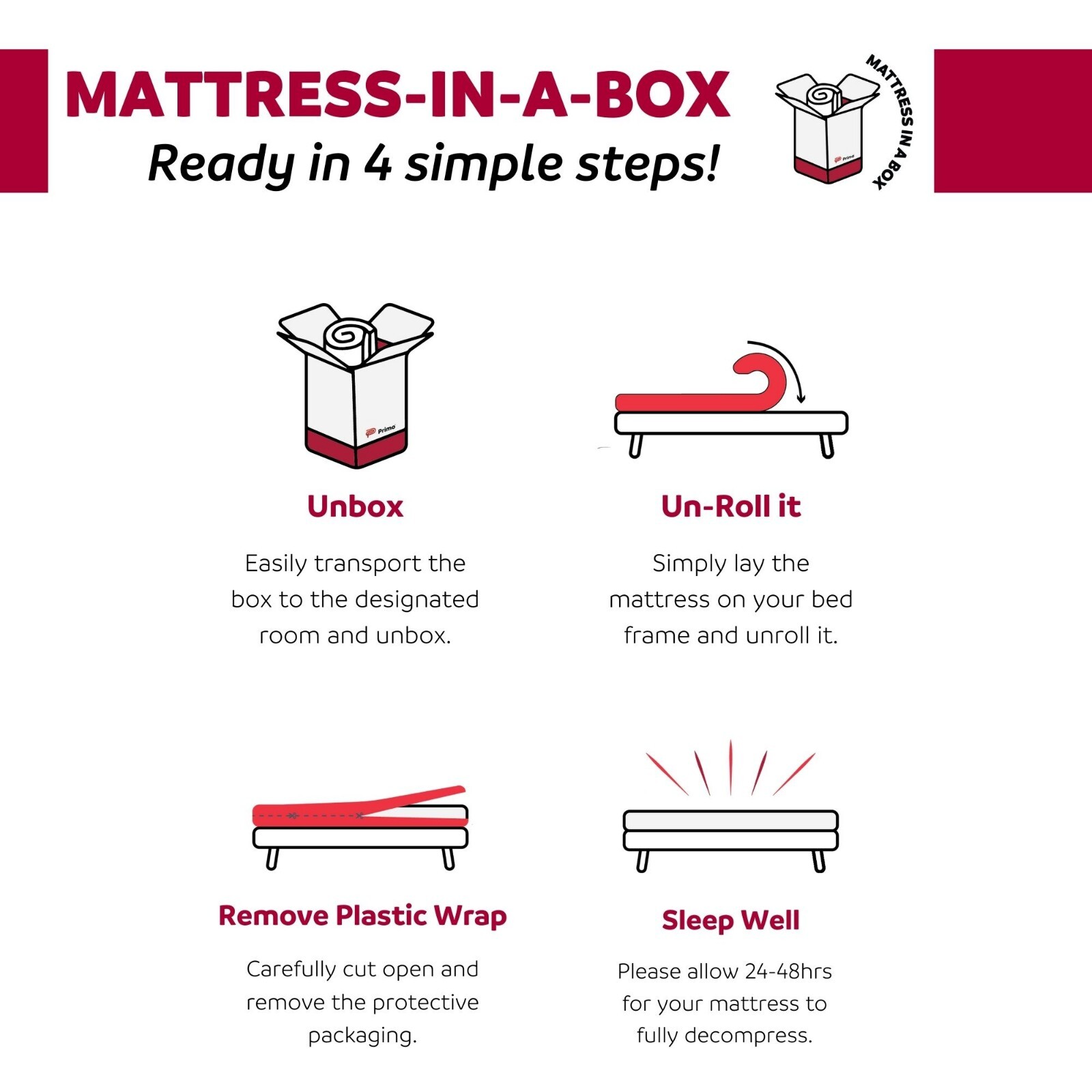8 in. Gel Memory Foam Mattress in a Box, Twin XL Size Multi-Layered Bed Mattress