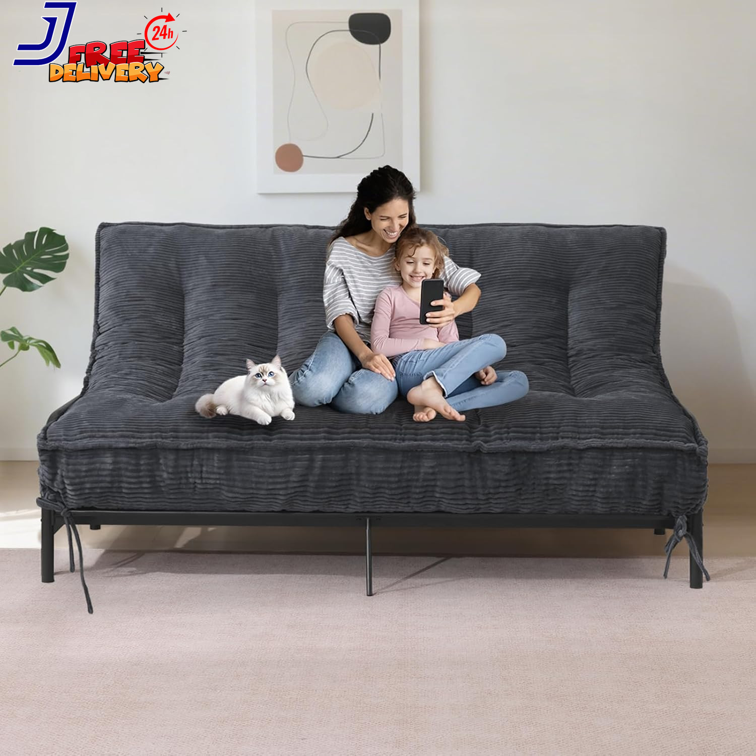 8″ Futon Mattress Full Size Thick Futons Sofa Couch Bed Sleeper Sofa Bed Floor