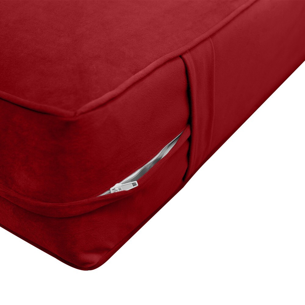 Same Pipe 6″ Twin-XL 80x39x6 Velvet Indoor Daybed Mattress |COVER ONLY|-AD369