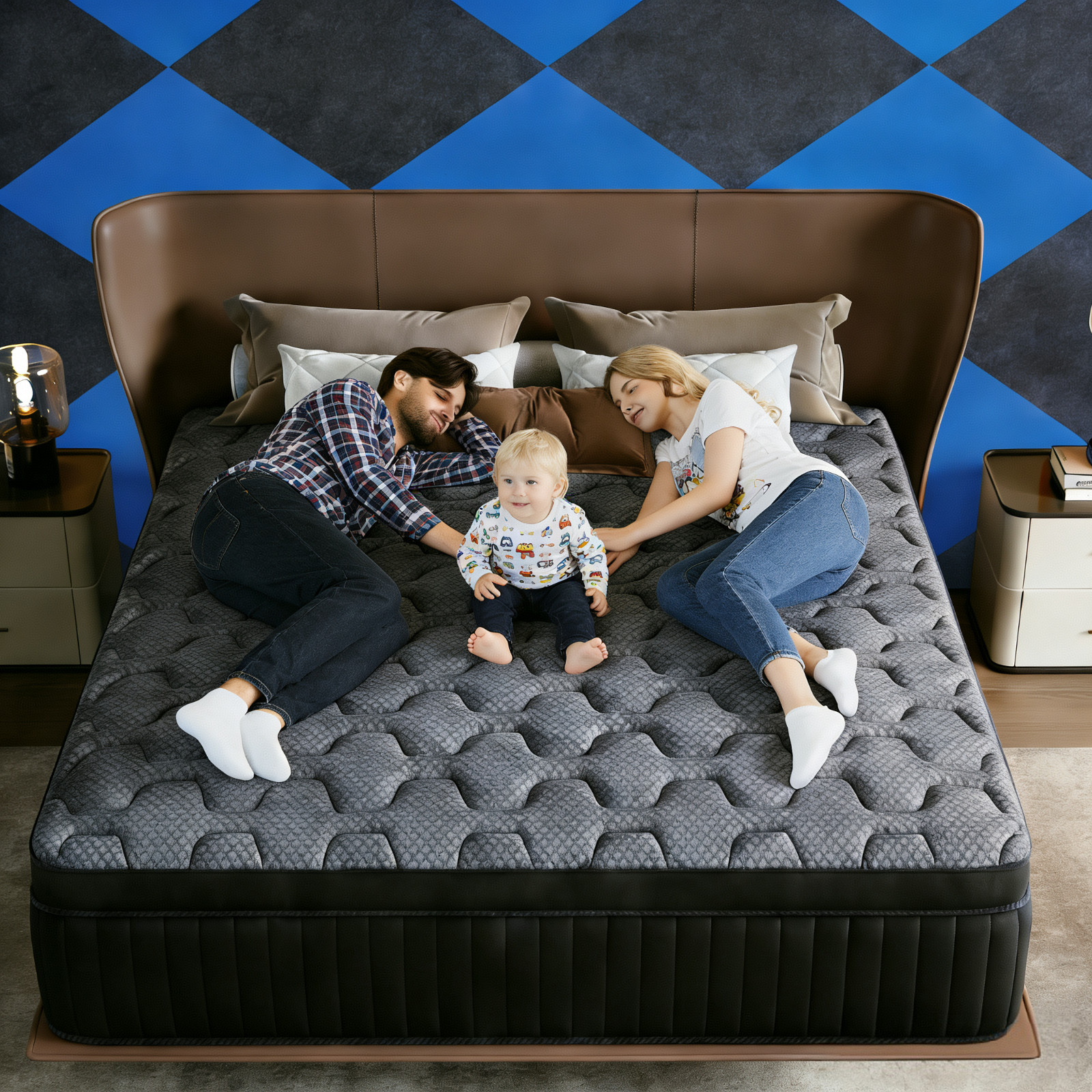 8″10″12″14 Twin Full Queen King Size Mattress in a Box Hybrid Spring Memory Foam