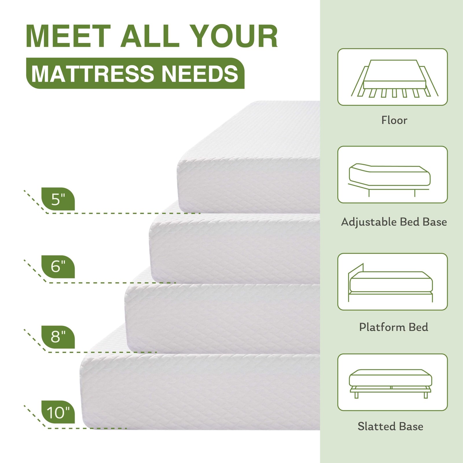 EGOHOME Full Size Memory Foam Mattress, 8 Inch Bed Mattress in A Box with Coo…