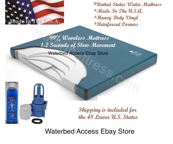 Best California King waveless waterbed mattress 7 Layer Lumbar -Made in U.S.A.