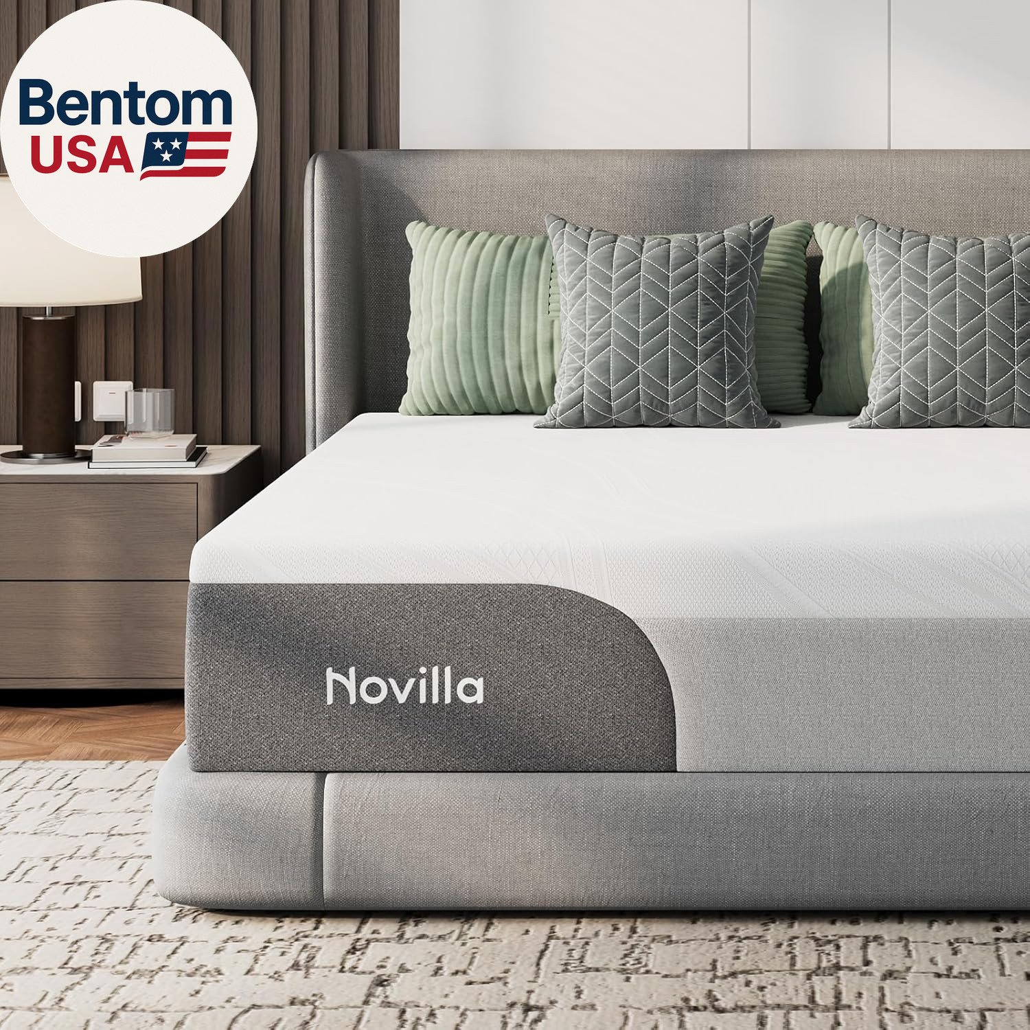 12 Inch Twin Mattress for Kids, Gel-Infused Bliss Cooling Memory Foam Mattress T