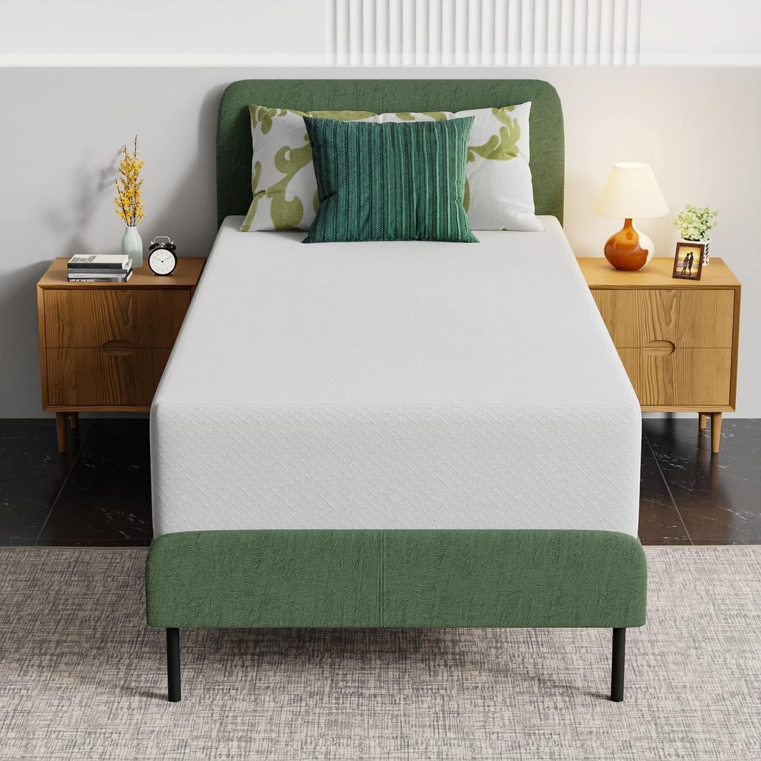 Cooler Sleep 12 Inch Medium-Firm Twin XL Mattress – Gel Memory Foam Comfort