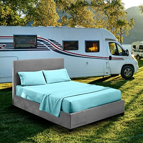 RV Bunk Sheet Set 28″ X 75″ Color (28×75) BUNK SIZE Aqua Blue 8″ Deep Pockets