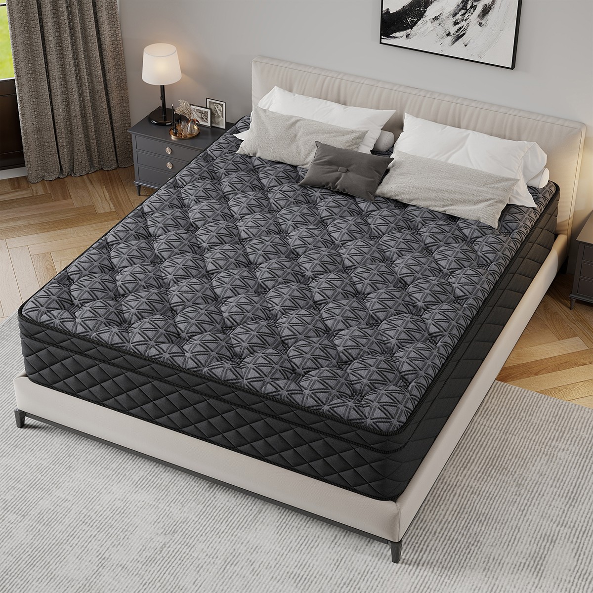 12″ 14″ Twin Full Queen King Mattress Gel Memory Foam Hybrid Spring in a Box