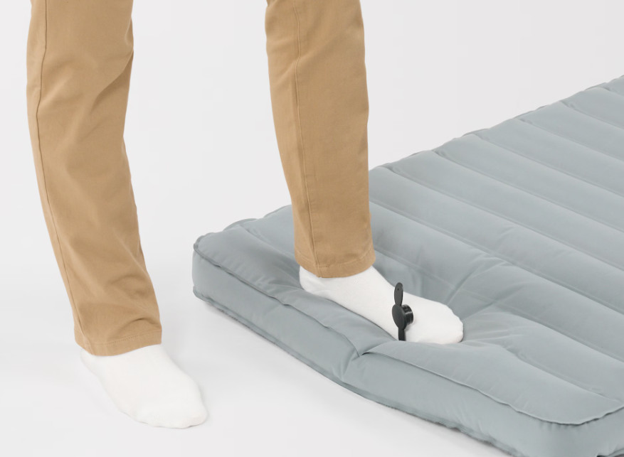 MUJI Air Mattress Inflatable Bed 70x196x10cm Compact Portable Pad Japan New