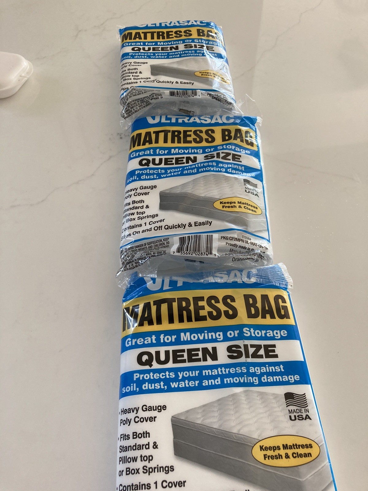 Queen Size Mattress Storage Bag. MAKE OFFER – 4 Pack