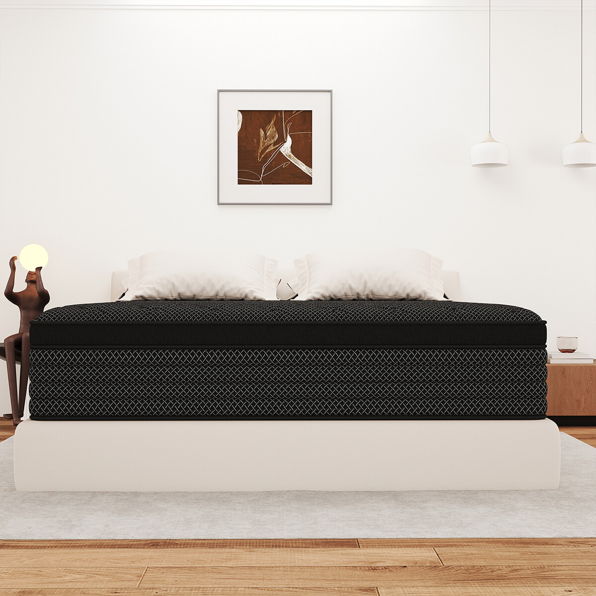 12″/14″ Hybrid Mattress In a Box Memory Foam Springs Twin Full Queen King Size