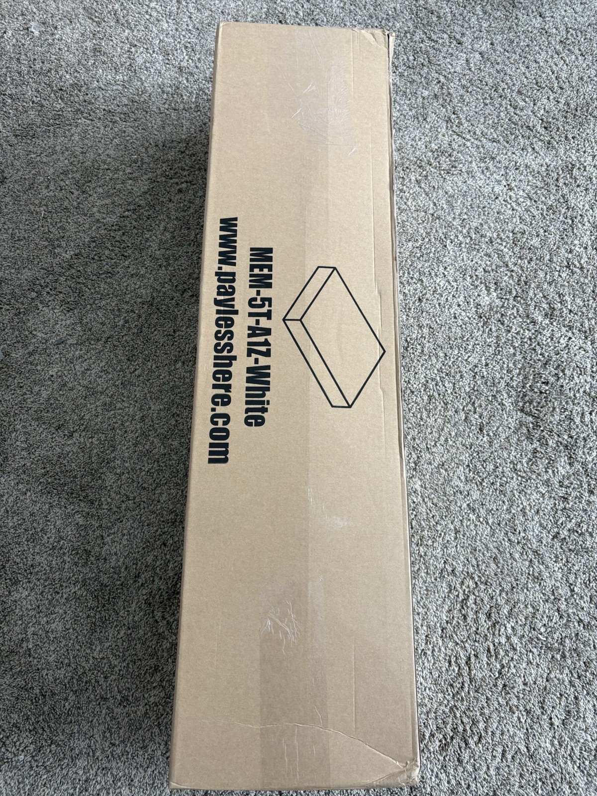 FDW 5” Twin Gel Memory Foam Mattress Medium Firm Cooling Bed in a Box