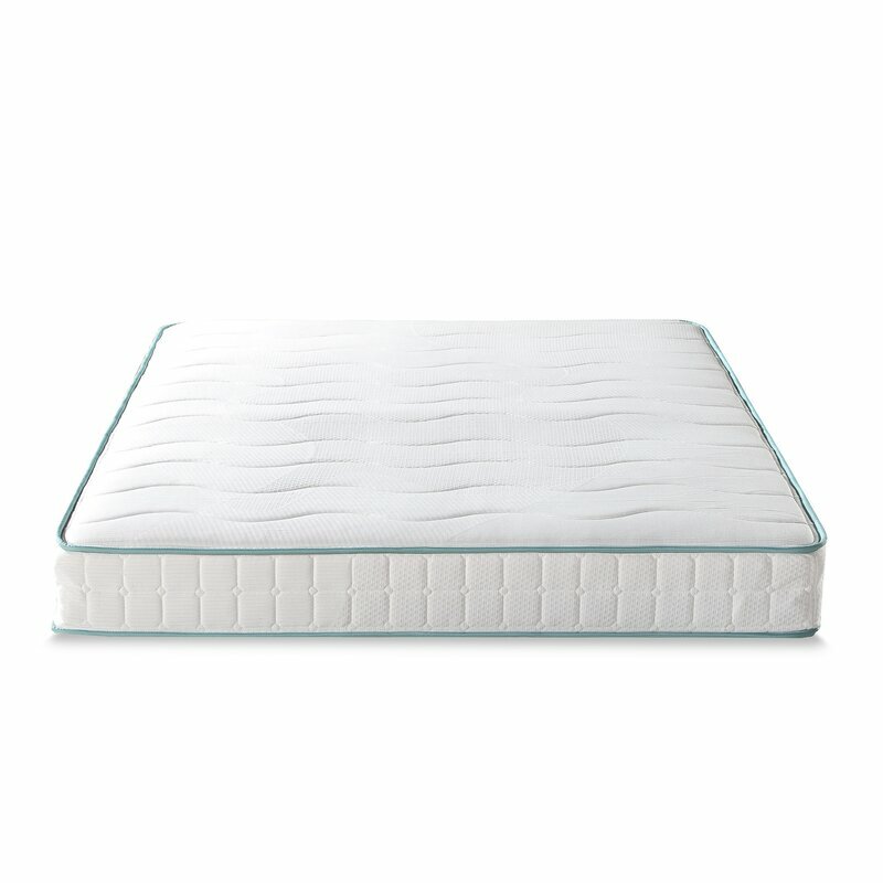 Twin Size Medium 8″ Inch Innerspring Mattress HD Foam Steel Coils Edge Support