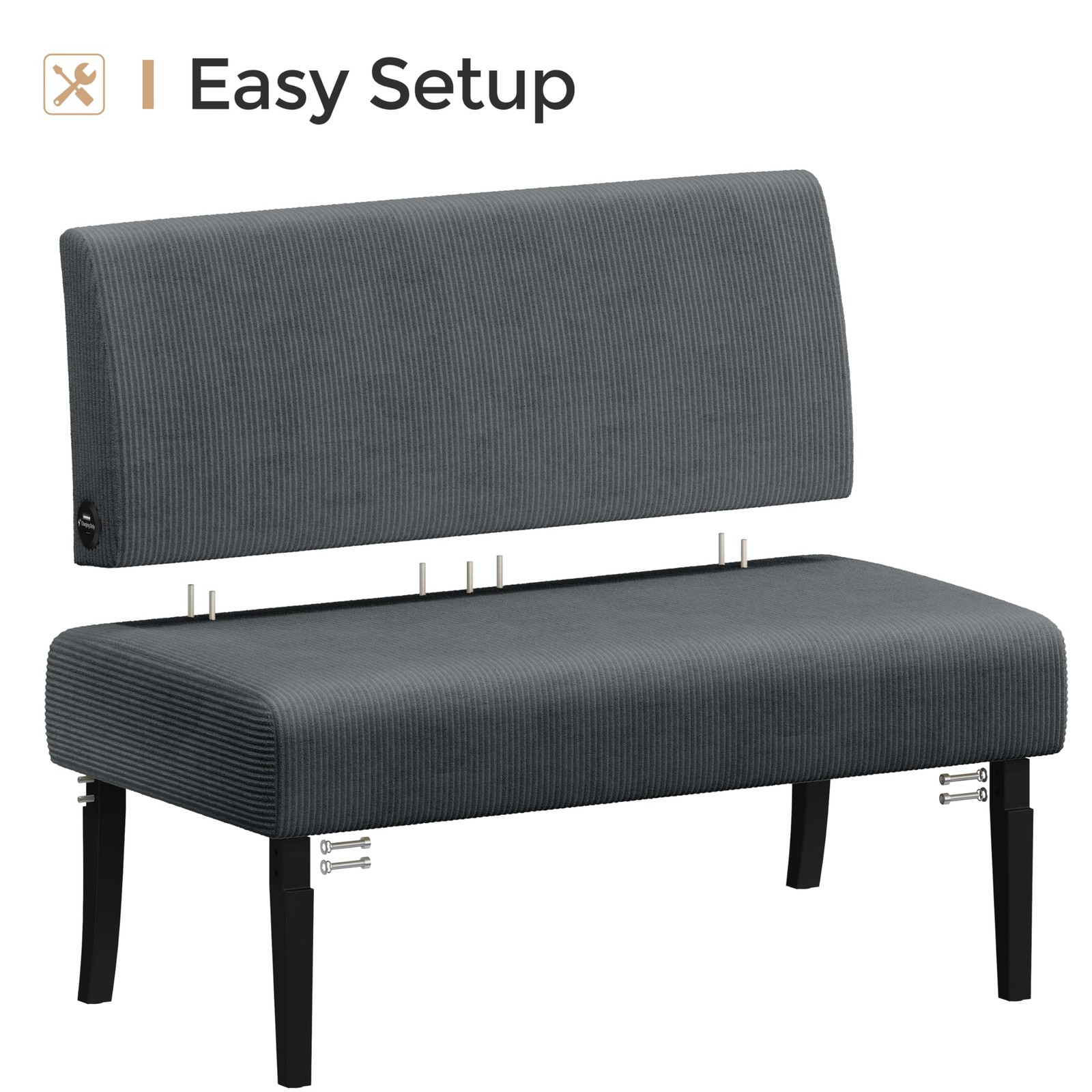 Yaheetech Small 39 inches (W) x 24 (D) x 33.5 (H), Dark Gray