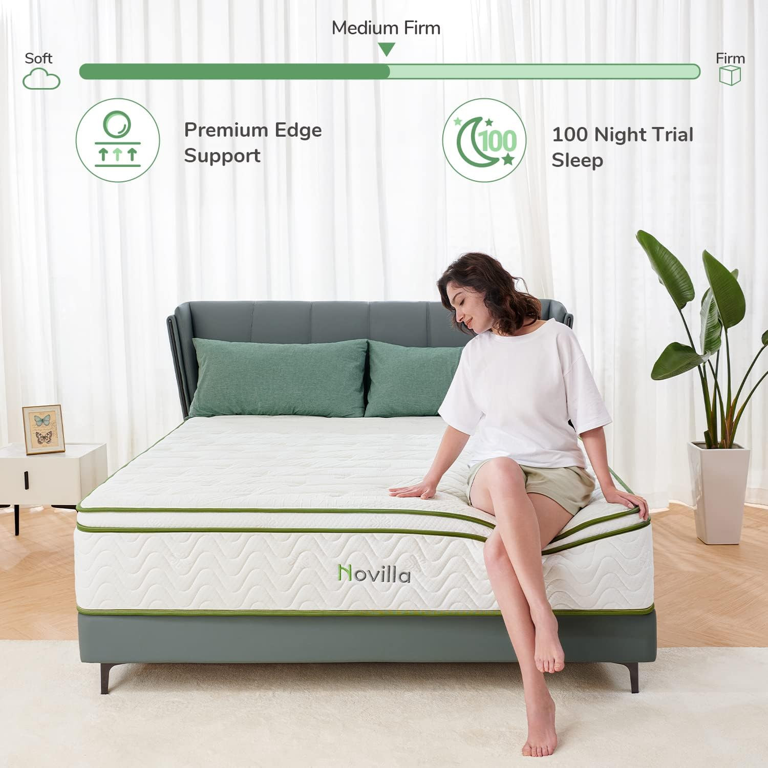 12 Inch Hybrid Gel Memory Foam & Pocketed Coil Mattress – King Size