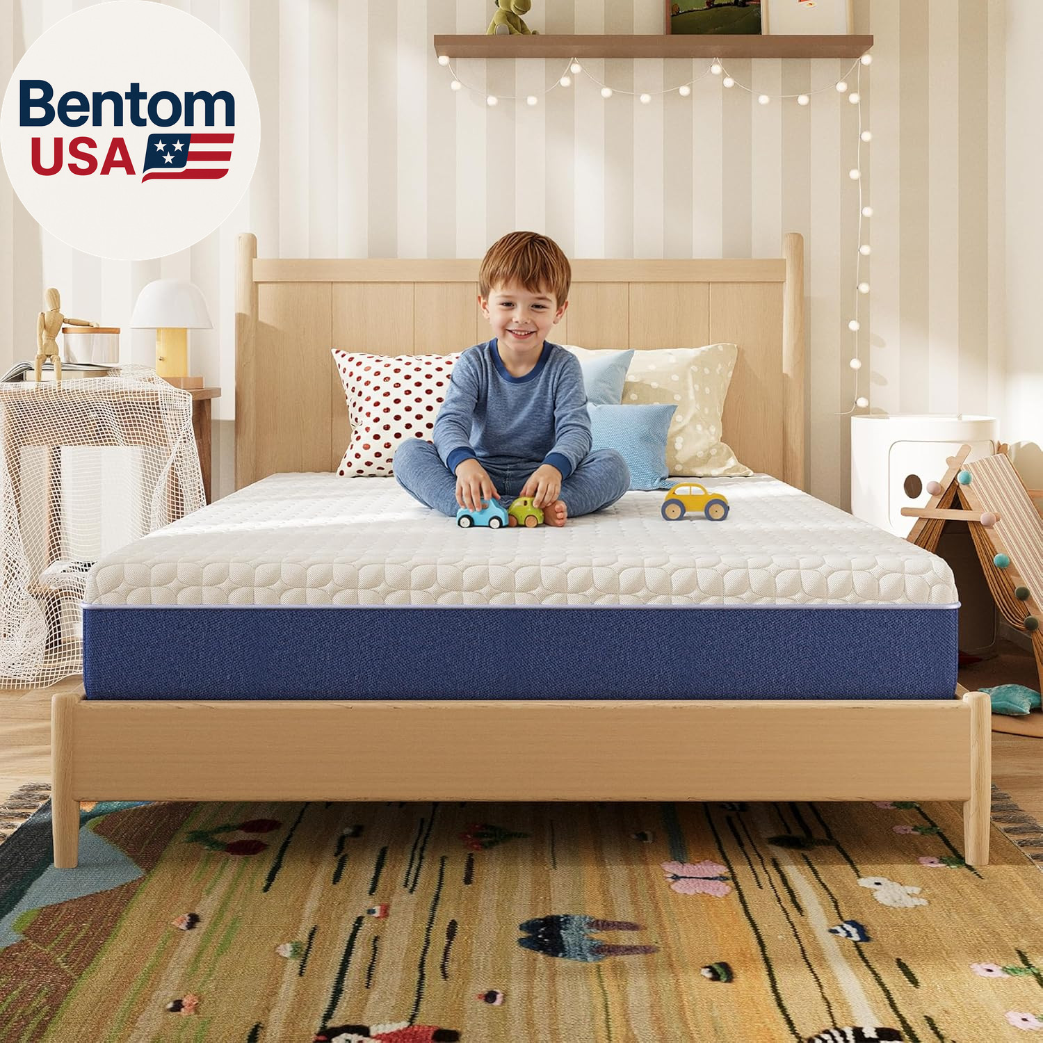 6 Inch Full Size Mattress, Firm Gel Memory Foam Full Mattress in a Box, Firm Bac