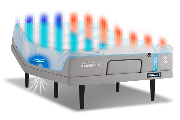 Tempurpedic ActiveBreeze King Mattress W/Pro Smart Air Adjustable Base NEW!