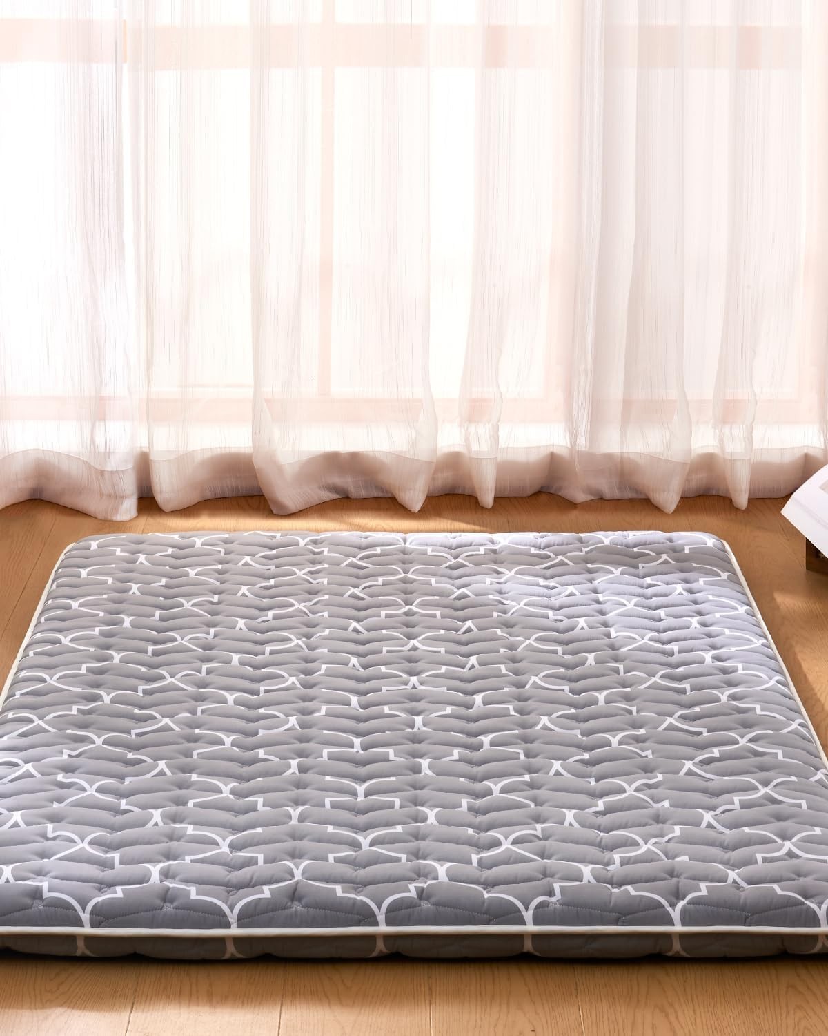 6th Generation Japanese Floor Futon Mattress Extra-Thick 9-Layer Modern Futon W/