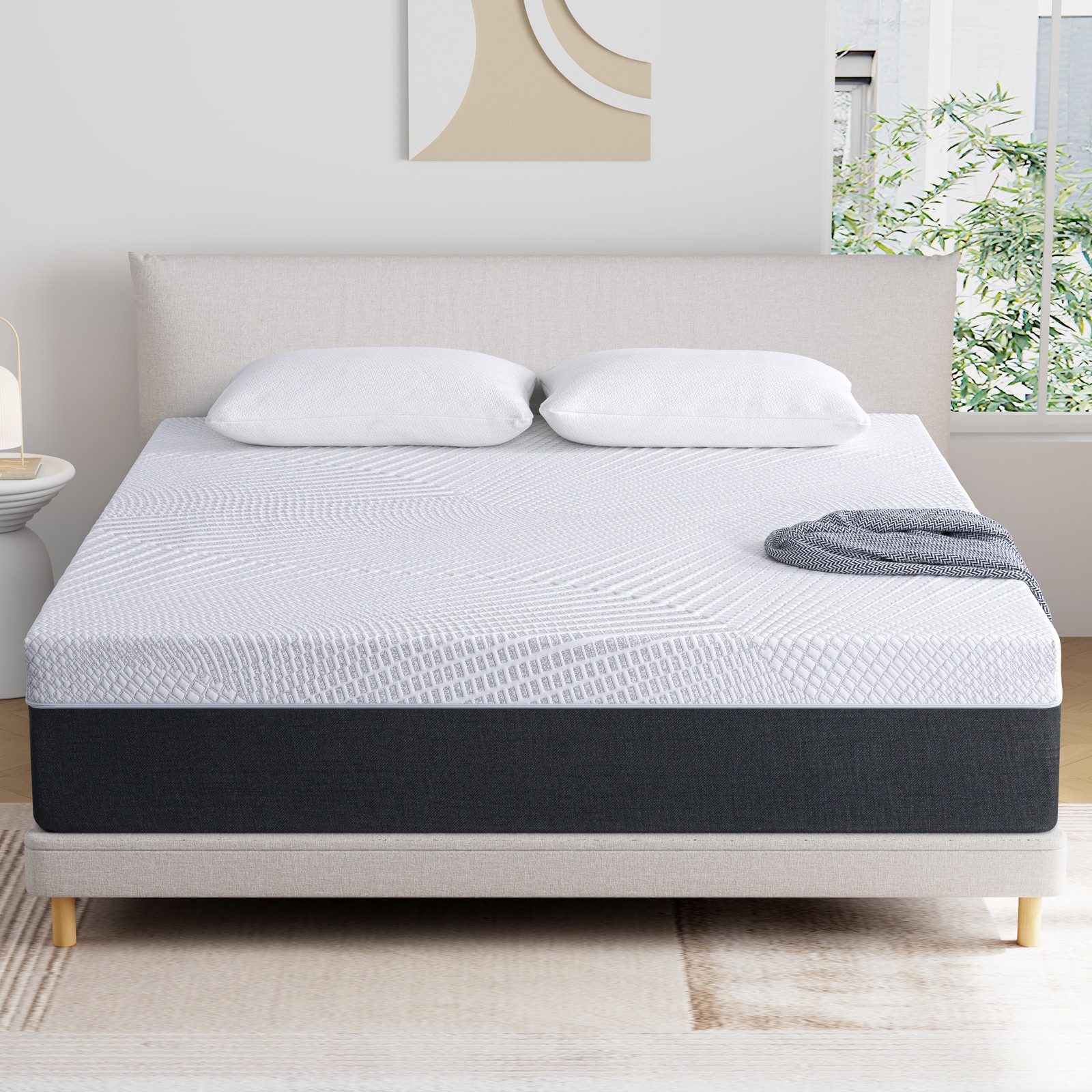 8/10/12 In No-Noise Gel Memory Foam Mattress Twin Full Queen King Szie Mattress
