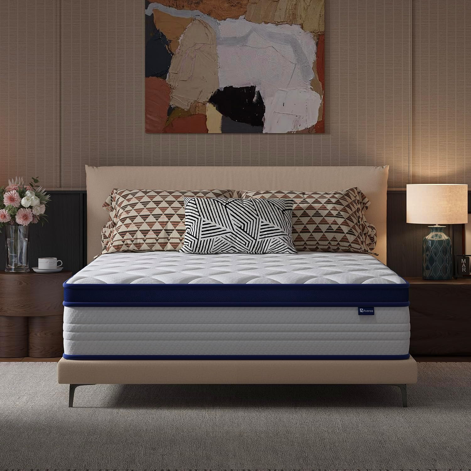 Twin Mattress, 6 Inch Twin Size Mattress in a Box for Kids, Medium Firm Hybrid M