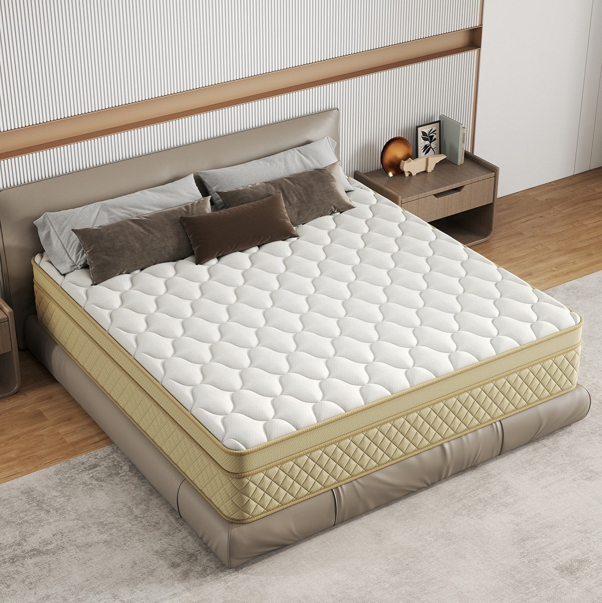 Chevni Hybrid Mattress Gel Memory Foam Pocket Spring Twin Full Queen King 12/14