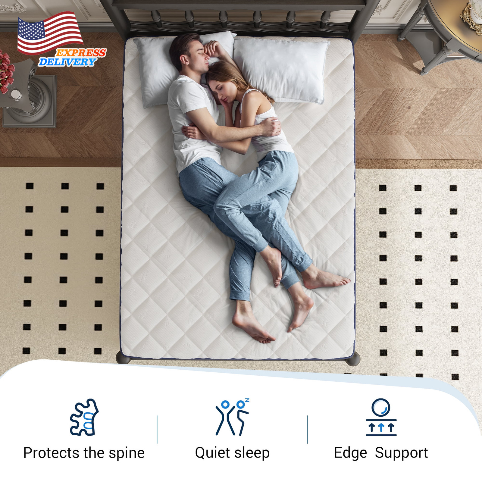 Pearl 6″ Twin Size Medium Adult Supportive Innerspring Mattress