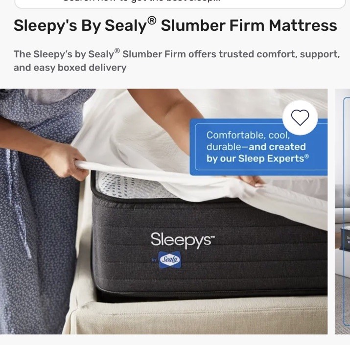 Sleepy’s by Sealy Slumber Firm Mattress Full Size New In Box