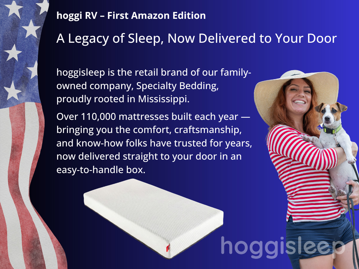 6″ RV Gel Memory Foam Mattresses – Various Sizes – hoggisleep NEW