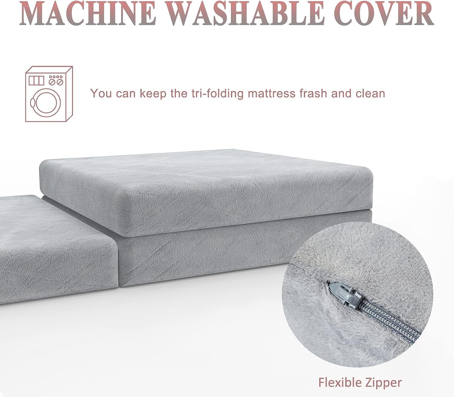 Colchón plegable triple con bolsa de almacenamiento Diseño multifuncional US NEW